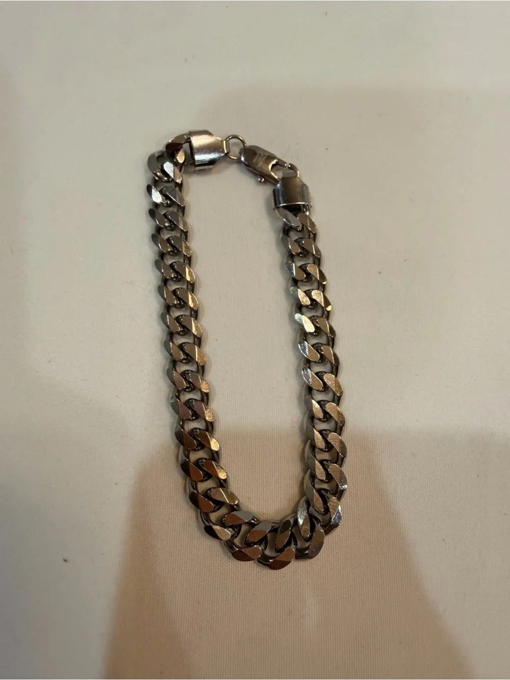 Men's Gold Curb Chain Bracelet - Classic Cuban Link